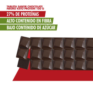 TABLETA SABOR CHOCOLATE NEGRO 100 G - Imagen 2