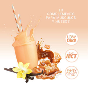 BATIDO DE PROTEÍNAS + COLÁGENO DE VAINILLA Y CARAMELO SALADO SHAKE 400 G - Imagen 4