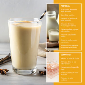 BATIDO DE PROTEÍNAS + COLÁGENO DE VAINILLA Y CARAMELO SALADO SHAKE 400 G